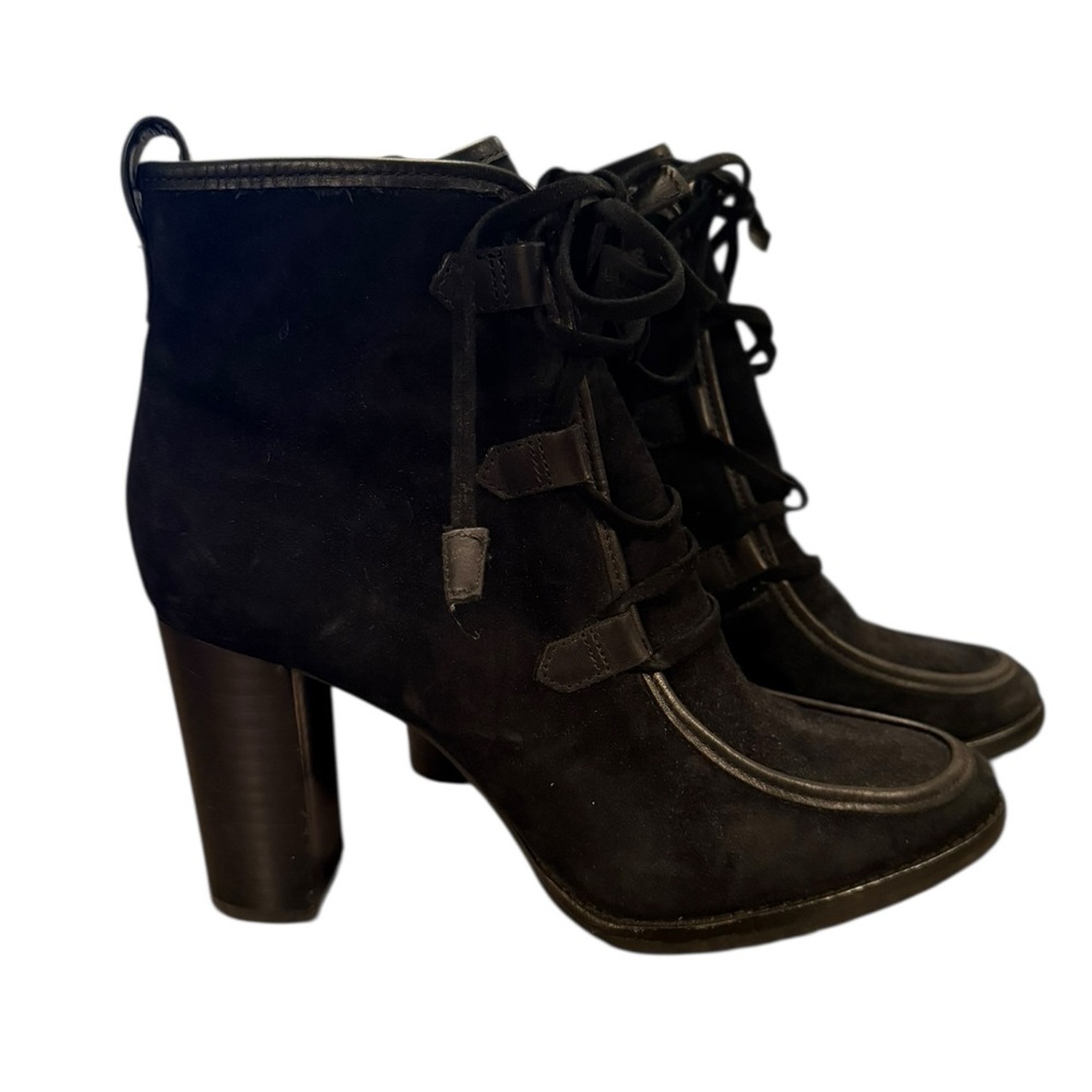 Ralph Lauren Women's Mabel Leather-Trim
Suede Bootie Sz 8.5 - Picture 3 of 10